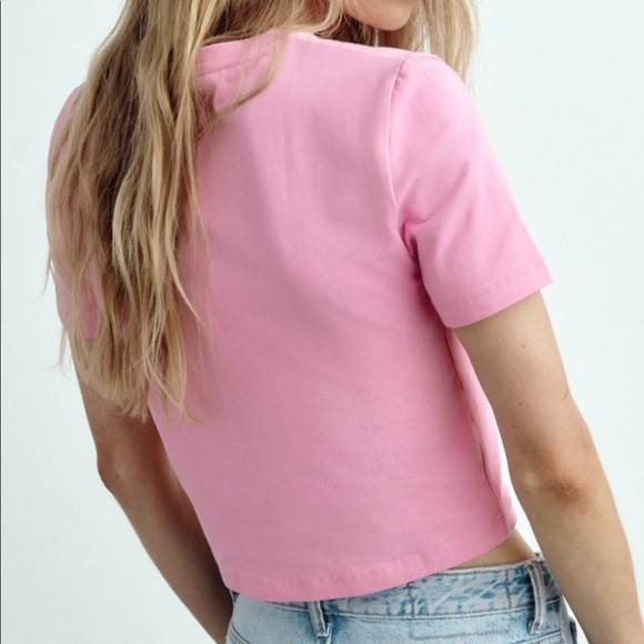 Zara Beige Short Sleeve Tshirt - Picture 3 of 3